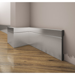 Listwa przypodłogowa, cokół Creativa LPC-20a 244cm kolor aluminium
