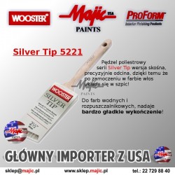 Dobry pędzel skośny do malowania gładkich powierzchni Silver Tip 5221